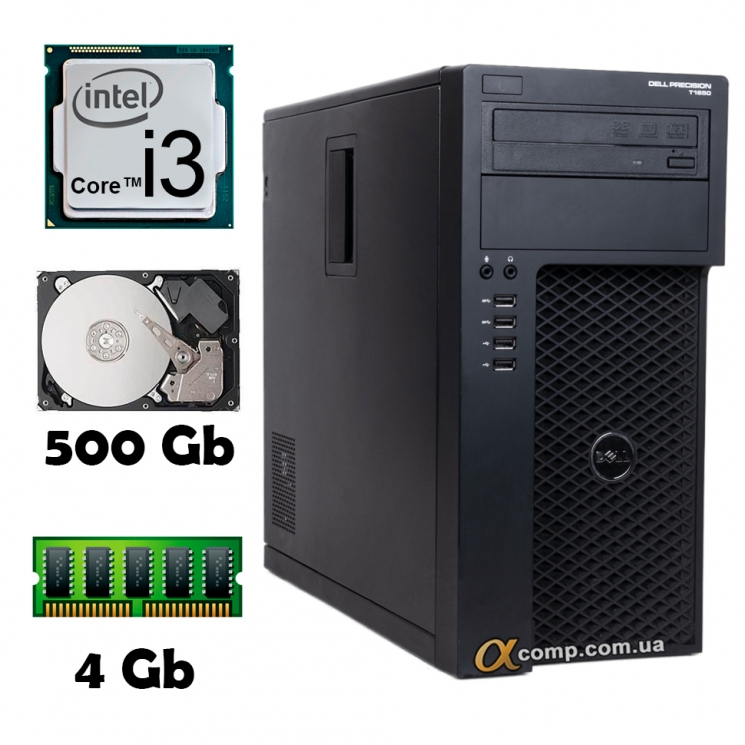 Dell Precision T1650 (i3 2100 • 4Gb • 500Gb) MT