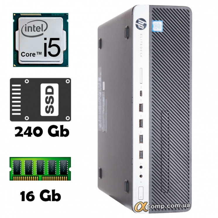 HP EliteDesk 800 G4 (i5 8400 • 16Gb • ssd 240Gb) dt БВ