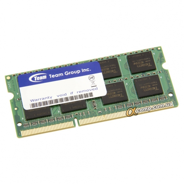 Модуль памяти SODIMM DDR3 8Gb Team (TED38G1600C11) PC3-12800