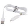Кабель USB 2.0 (AM/microUSB+Apple Lightning) 1м белый
