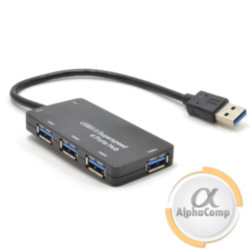 Хаб USB 3.0 Dynamode (4 порта/с блоком питания/black)