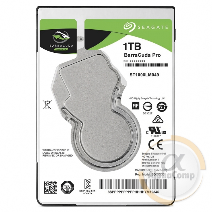 Жорсткий диск 2.5" 1Tb Seagate ST1000LM049 (128Mb • 7200 • SATAIII) БВ