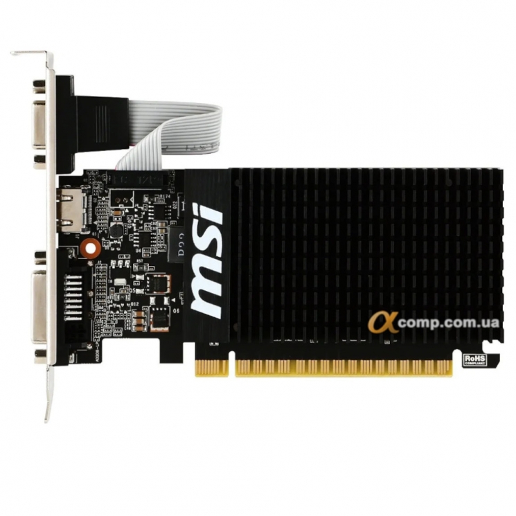 Видеокарта MSI GT710 2Gb GT 710 2GD3H LP БУ