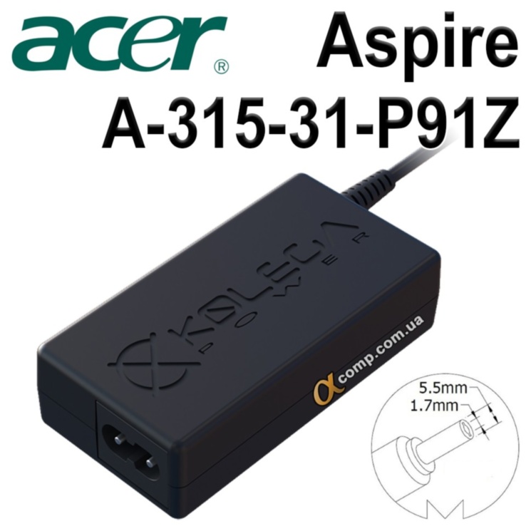 Блок питания ноутбука Acer Aspire A315-31-P91Z