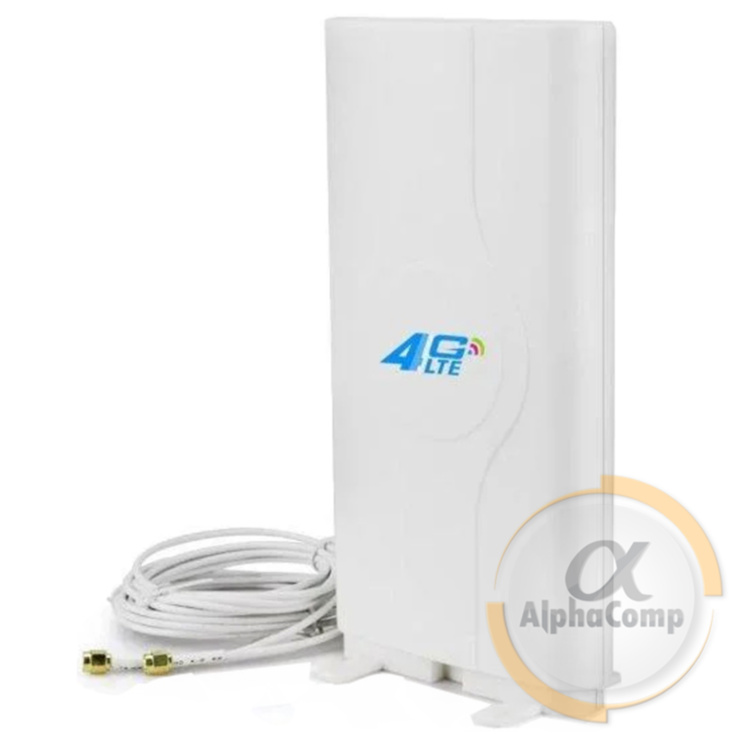 Антенна 3G/4G LTE MIMO 9 dbi комнатная ТИП SMA (+2м кабеля)