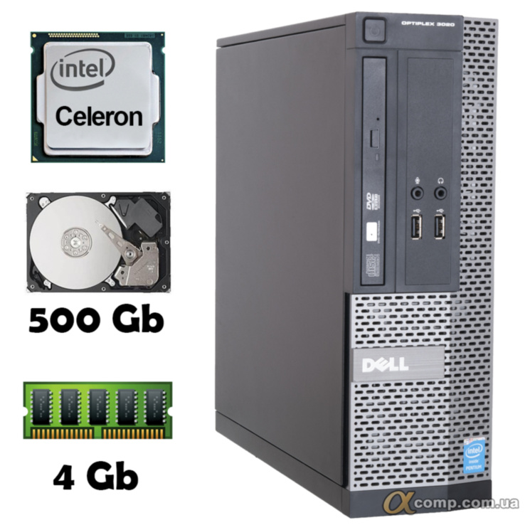 Компьютер Dell OptiPlex 3020 SFF (Celeron G1820 • 4Gb • 500Gb) БУ