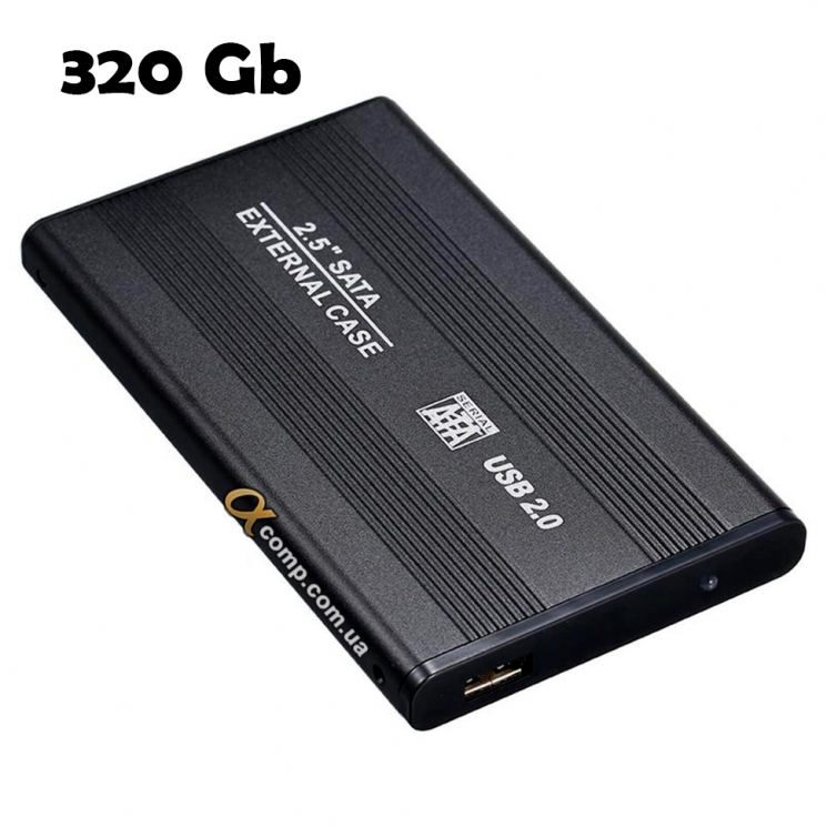 Зовнішній HDD 2.5" Maiwo 320Gb USB 2.0 black Ref