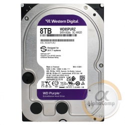 Жесткий диск 3.5" 8Tb WD WD85PURZ Purple (256Mb • 5400 • SATA3) БУ