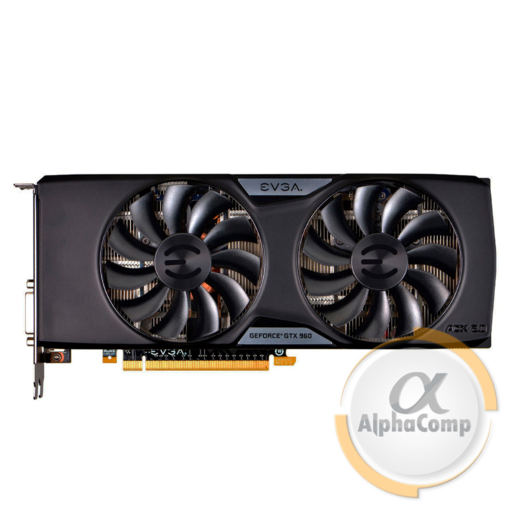 Видеокарта PCI-E NVIDIA EVGA GTX960 (2Gb/GDDR5/128bit/3xDP/HDMI/DVI) БУ