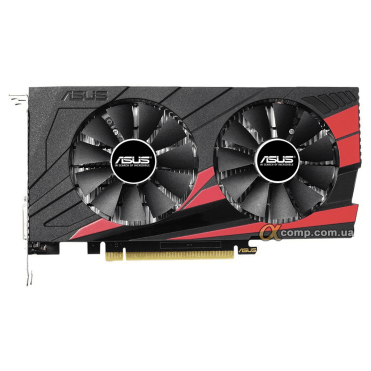 Видеокарта Asus GTX1050Ti (4Gb • GDDR5 • 128bit • DVI • HDMI • DP) EX-GTX1050TI-4G БУ