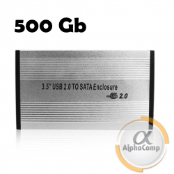 Внешний HDD 2.5" Maiwo 500Gb USB 2.0 silver Ref