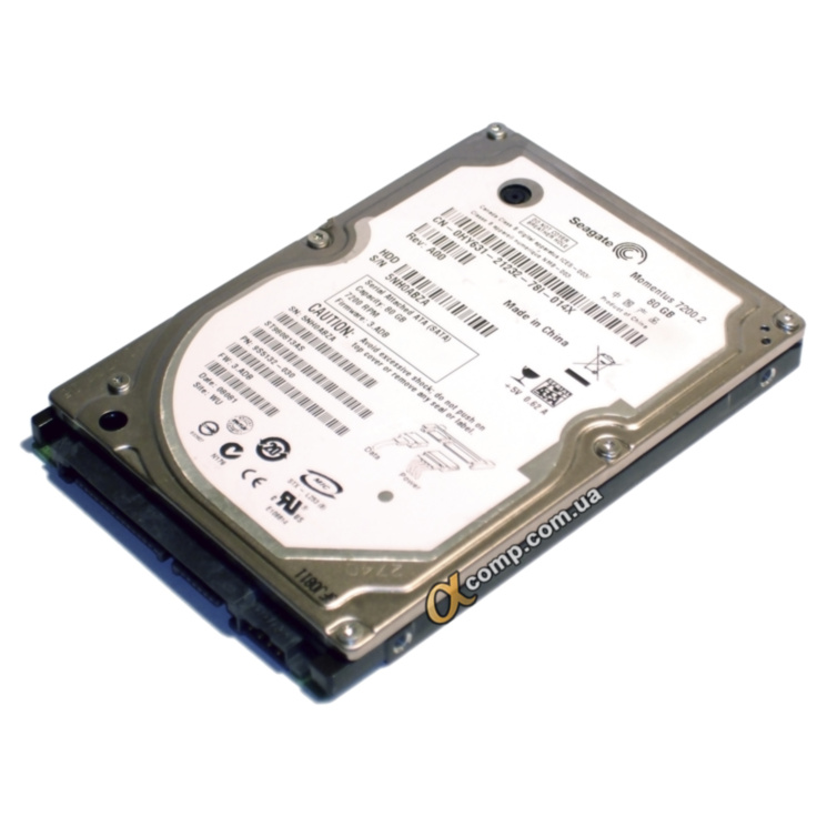 Жесткий диск 2.5" 80Gb Seagate ST980813AS (8Mb/7200/SATAII) БУ