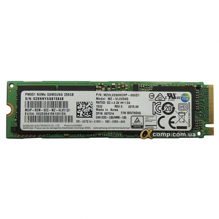 Накопитель SSD M.2 256Gb Samsung P951 (MZVLV256HCHP) 2280 БУ