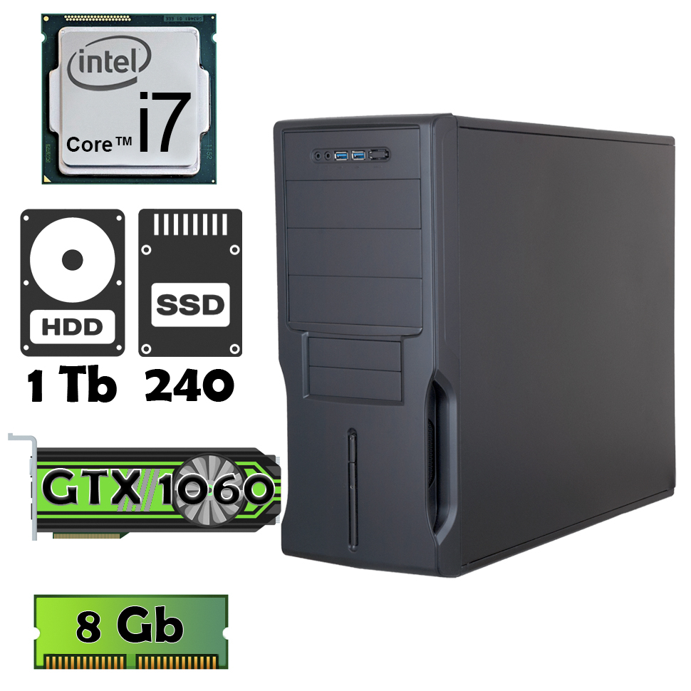 I7 2600 GTX1060 16GB SSD240GB kurogarasu