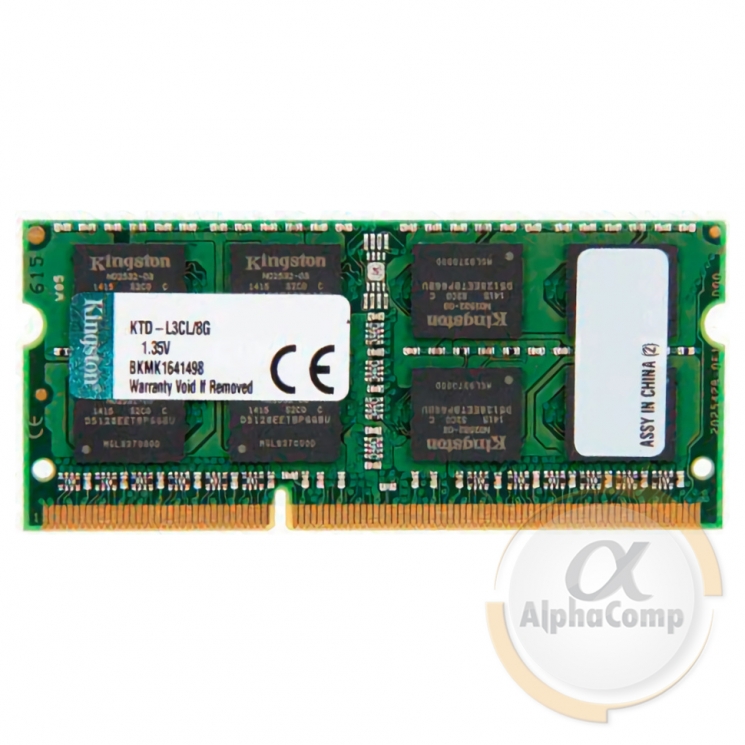 Модуль памяти SODIMM DDR3L 8Gb PC3L-12800 Kingston 1600 PC3L