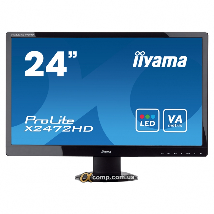 24" Iiyama ProLite Х2472HD (PL2400) (VA/16:9/VGA/DVI/HDMI) class В БУ