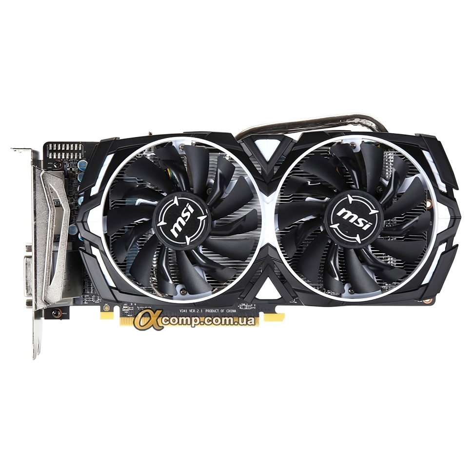 Видеокарта MSI RX570 (4Gb • GDDR5 • 256bit) Radeon RX 570 ARMOR 4G OC ...