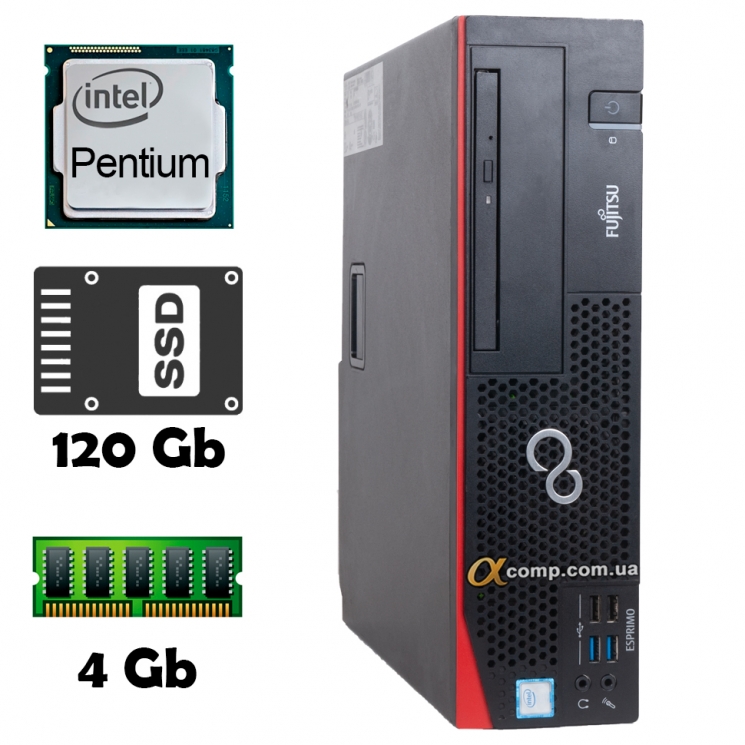 Fujitsu ESPRIMO D556 SFF (Pentium G4400 • 4Gb • ssd 120Gb) БУ
