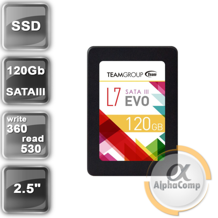 Накопитель SSD 2.5" 120GB Team L7 Evo TLC T253L7120GTC101 (SATA III)