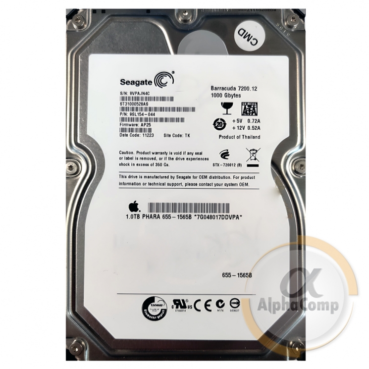 Жорсткий диск 3.5" 1Tb Seagate ST31000528AS (32Mb • 7200 • SATAII) БВ
