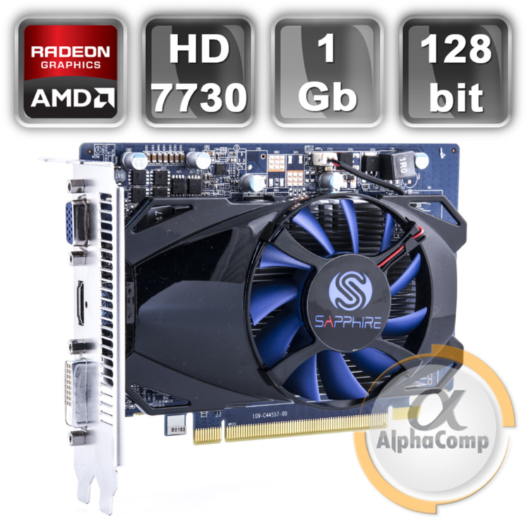 Видеокарта PCI-E ATI Sapphire HD7730 (1Gb/GDDR5/128bit/VGA/DVI/HDMI) БУ