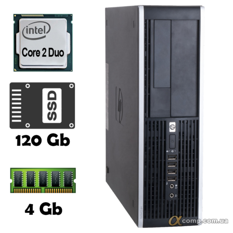 Компьютер HP 6000 (Core2Duo E8200/4Gb/ssd 120Gb) desktop БУ