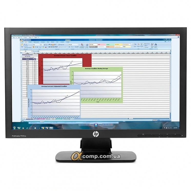 Монитор 21.5" HP P222va (VA • FullHD • VGA • DisplayPort) БУ уценка