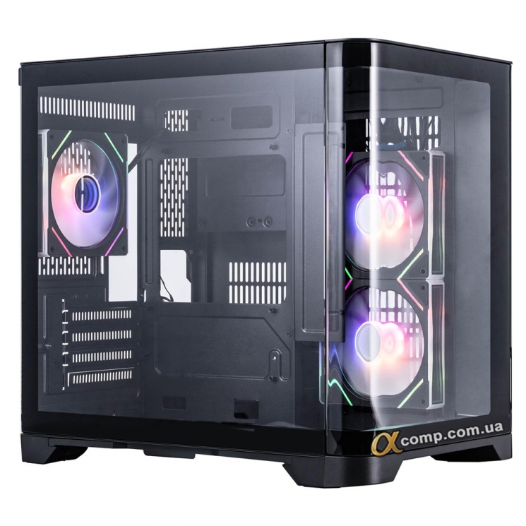Корпус 1stPlayer UV5-BK-2FC7R-1FC7 Black без БЖ