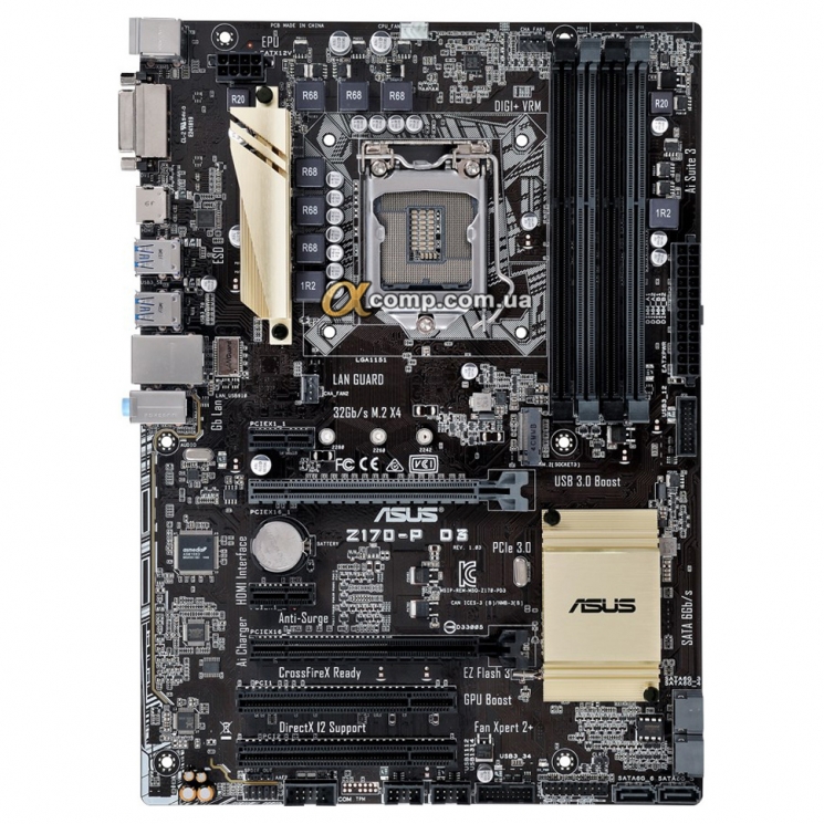 Материнская плата Asus Z170-P D3 (s1151 • Z170 • 4xDDR3) БУ