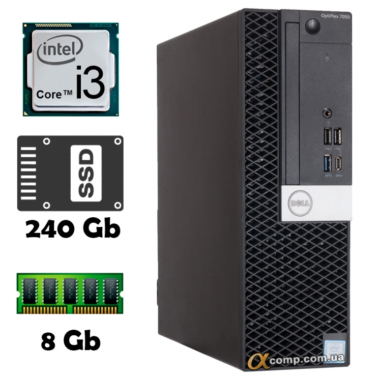 Dell OptiPlex 7050 dt (i3 6100 • 8Gb • ssd 240Gb) БВ