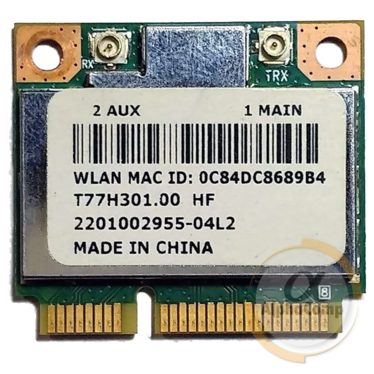 Адаптер mini PCI-e WiFi Atheros AR5B125 802.11 b/g/n 150 Mbit/s БУ