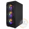 Корпус 1stPlayer X6-BK-4F1 Black без БЖ
