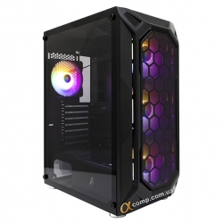 Корпус 1stPlayer X6-BK-4F1 Black без БЖ