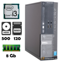 Компьютер Dell OptiPlex 3020 SFF (i3 4130 • 8Gb • 500Gb • ssd 120Gb) БУ