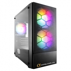 Корпус 1stPlayer X4-M-BK-2F1P-1F1 Black без БЖ