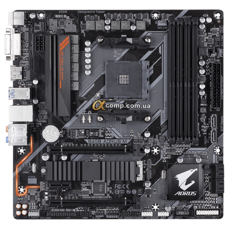 Материнська плата Gigabyte B450 AORUS M (AM4 • AMD B450 • 4xDDR4) БВ