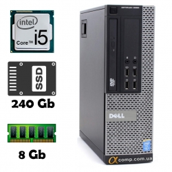 Комп’ютер Dell OptiPlex 9020 SFF • Intel i5-4430 (3.0 ГГц × 4 ядра) • DDR3 8Gb • Small Form Factor (sff)