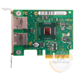 Сетевая карта PCI-e Fujitsu D2735 Dual port 1Gb adapter LowPrifile БУ