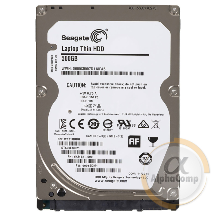 Жесткий диск 2.5" 500Gb Seagate ST500LM021 (32Mb/7200/SATAIII) БУ