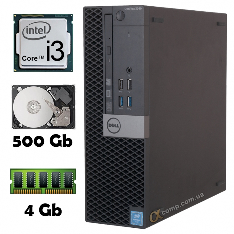 Dell OptiPlex 3040 (i3-6100 • 4Gb • 500Gb) SFF