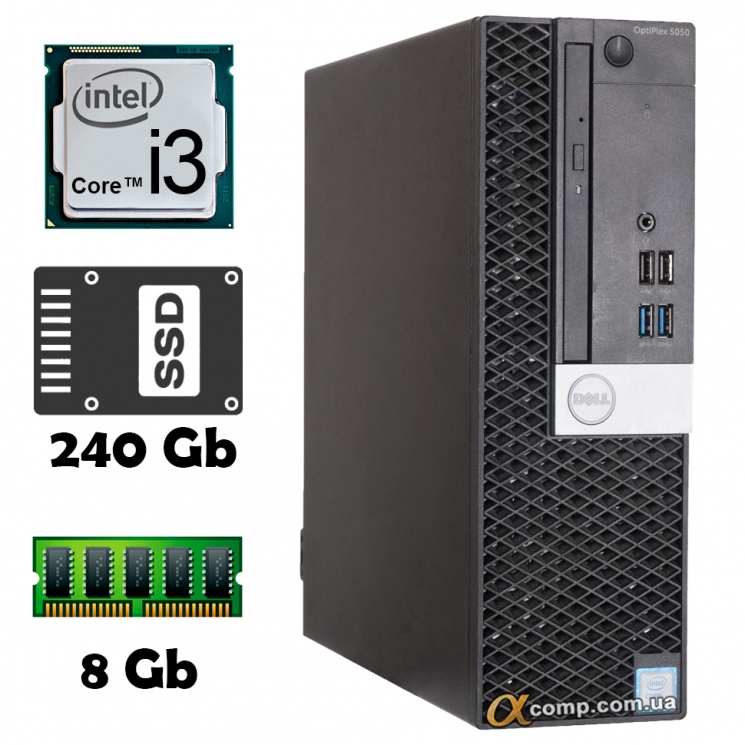 Dell OptiPlex 5050 dt (i3 6100 • 8Gb • ssd 240Gb) БУ