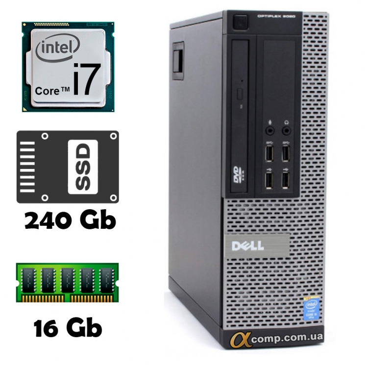 Комп`ютер Dell OptiPlex 9020 SFF (i7 4770 • 16Gb • ssd 240) БВ