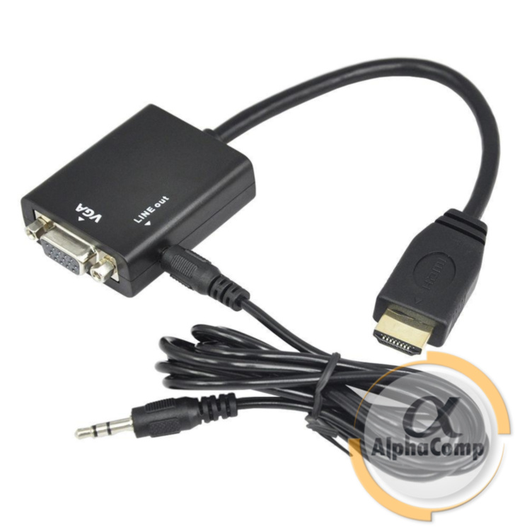 Перехідник HDMI - VGA зі звуком