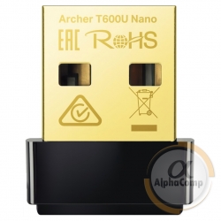 Адаптер USB WiFi TP-Link Archer T600U Nano (802.11ac • 600 Мбіт/с)