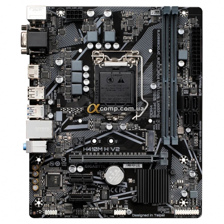 Материнська плата Gigabyte H410M H V2 (1200 • H410 • 2xDDR4)
