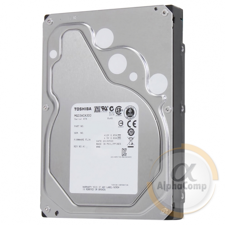 Жорсткий диск 3.5" 3Tb Toshiba MG03ACA300 (64Mb • 7200 • SATAIII) БВ