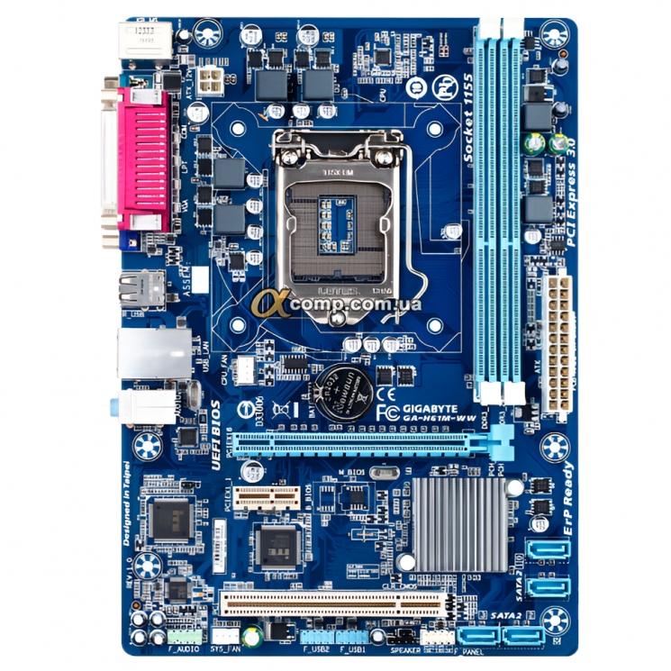Материнська плата Gigabyte GA-H61M-WW (1155 • H61 • 2xDDR3) БВ