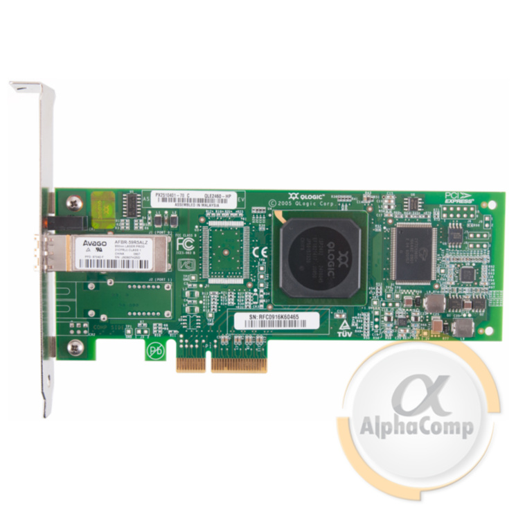 Адаптер PCI-e QLogic QLE2460-HP 4GB Fibre Channel AE311 БУ
