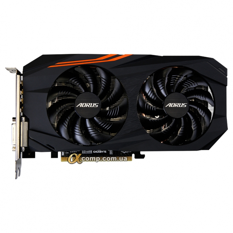 Видеокарта Gigabyte RX580 (8Gb • GDDR5 • 256bit • DVI • HDMI • DP) GV-RX580AORUS-8GD БУ