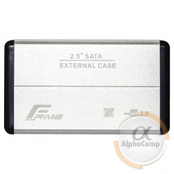 Внешний карман HDD•SSD 2.5" USB 3.0 Frime Metal Silver (FHE21.25U30)